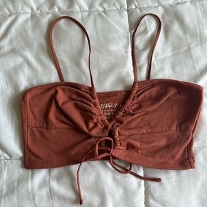 Aeropostale reddish crop top